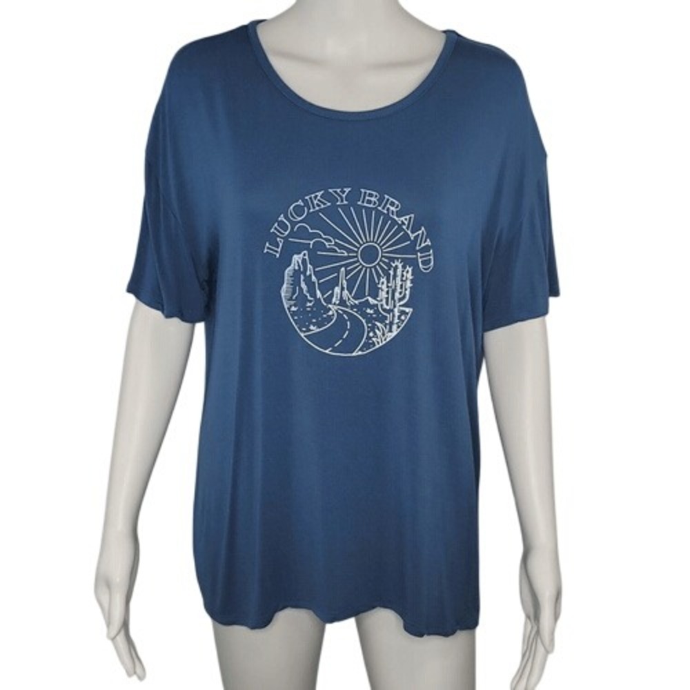 Lucky Brand Blue‎ Cactus Top